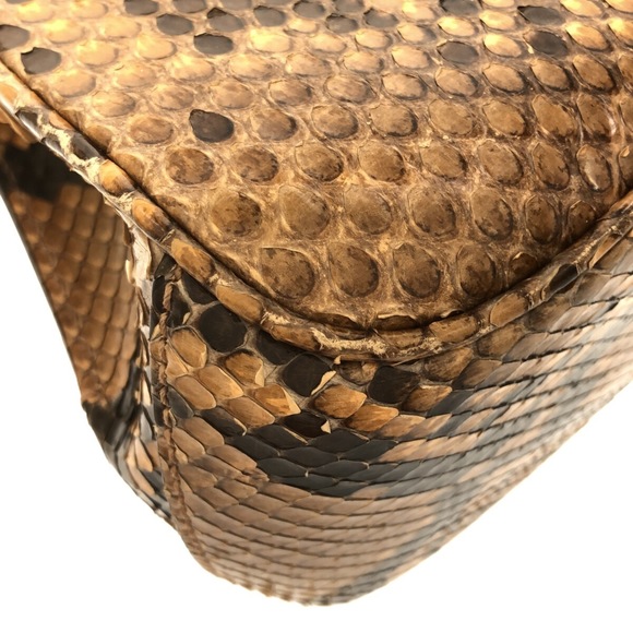 Gucci Ladylock Python Handbag Beige - Picture 5 of 12